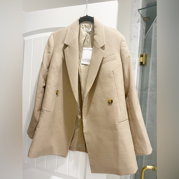 Anine Bing Kaia Blazer Size XS Color Sand - Picture 4 of 7